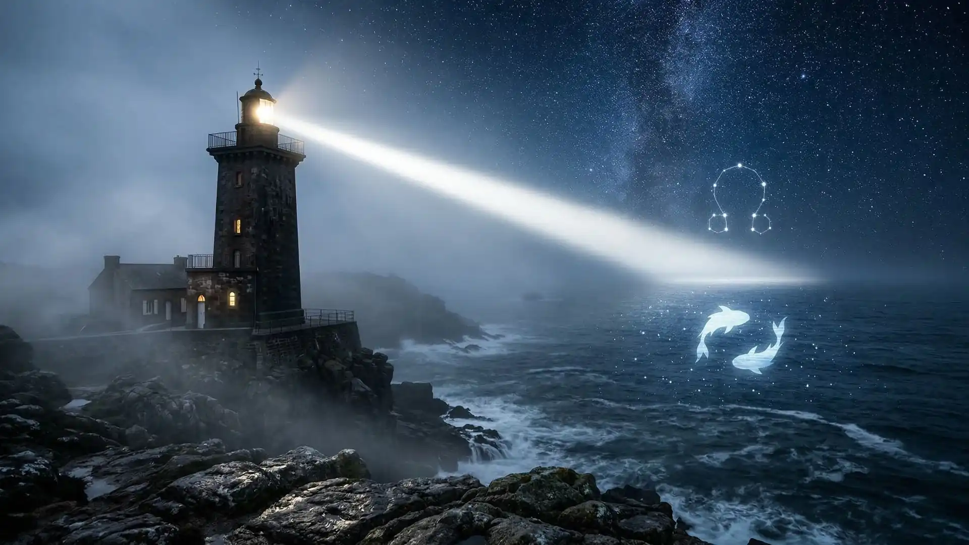 Illustration du Nœud Nord en Poissons pour l’année 2026