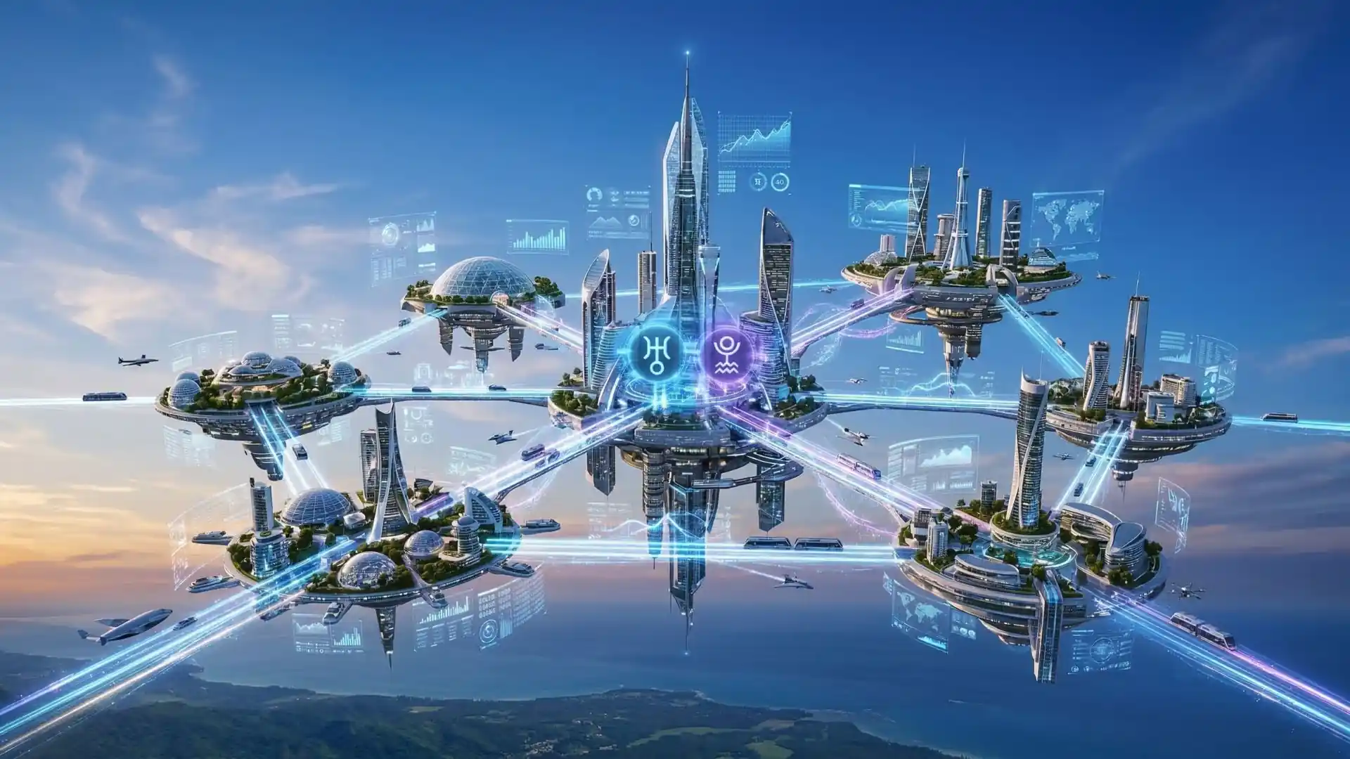 Illustration des signes d’Air en astrologie 2026