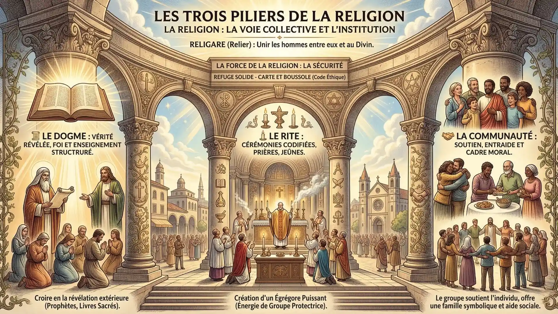 La religion comme cadre, repères et appartenance dans une quête de sens