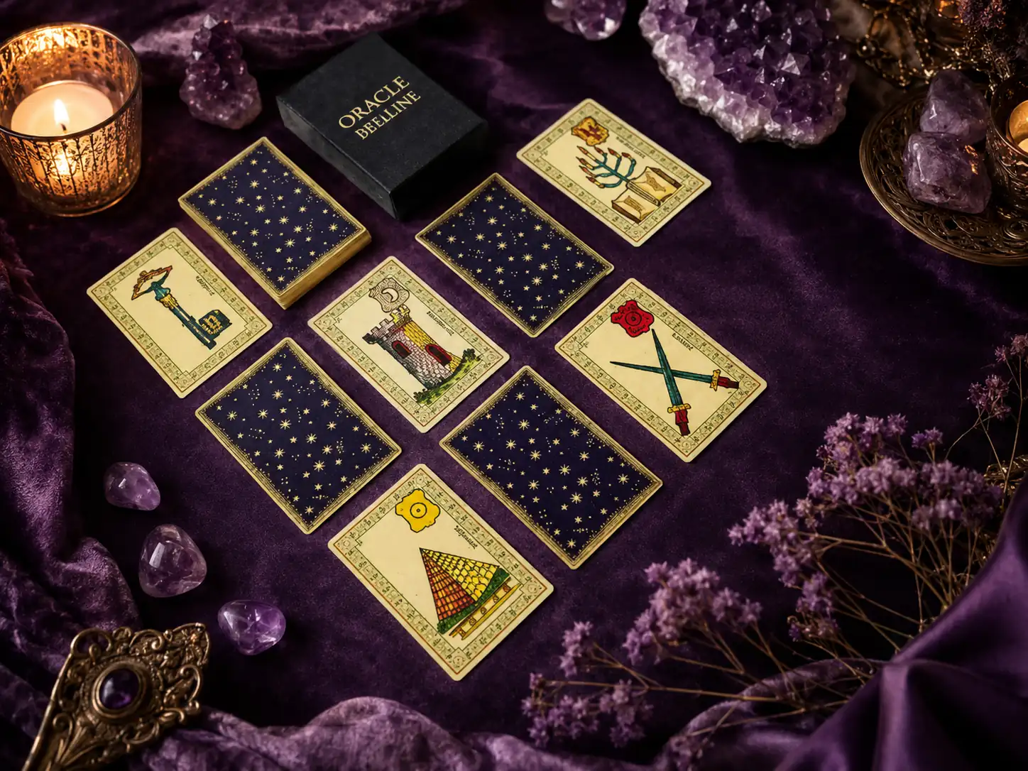 Illustration des cartes de l’Oracle de Belline