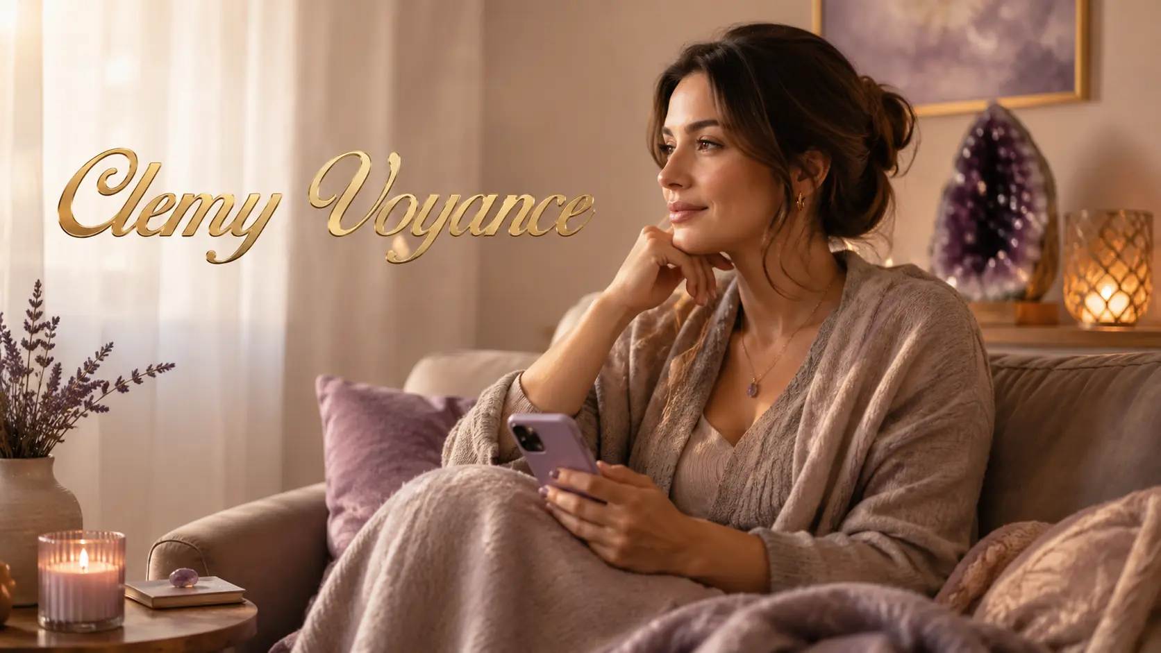 Voyante à l’écoute par téléphone dans une ambiance douce et rassurante.