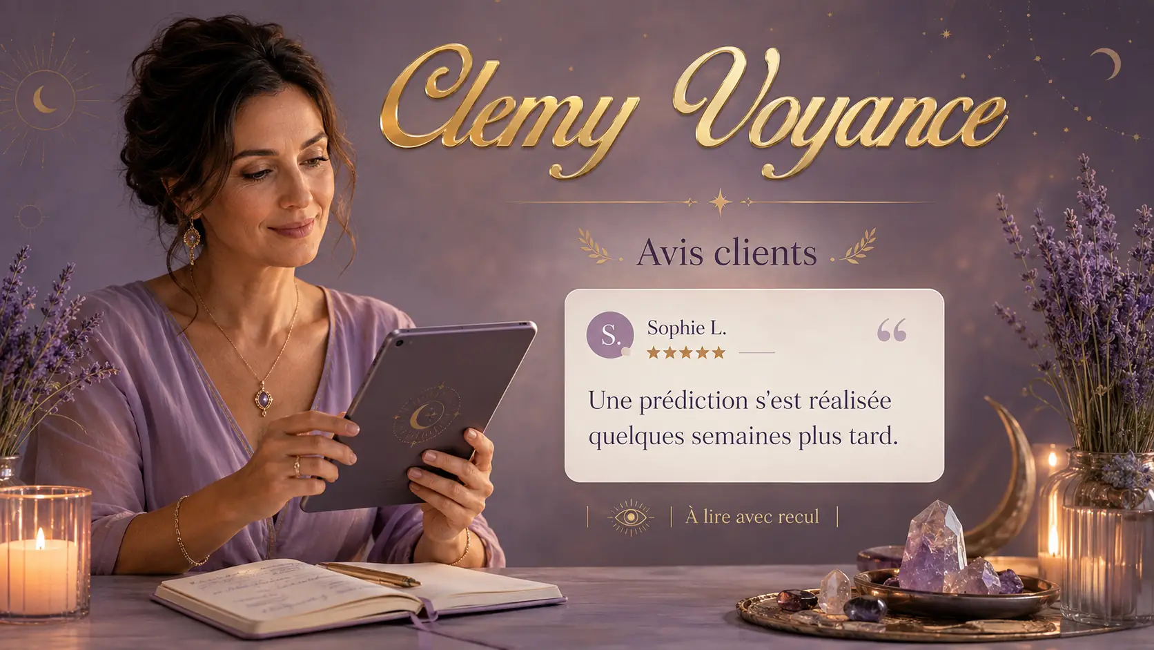 Avis de voyance mentionnant une prédiction réalisée, à lire avec recul.